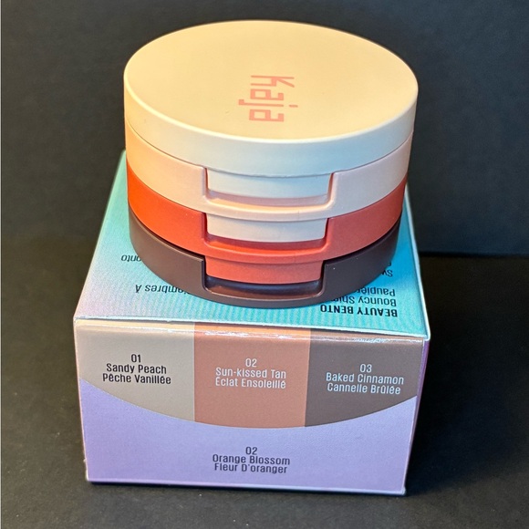 Kaja Other - Kaja Beauty Bento Bouncy Shimmer Eyeshadow Trio in Orange Blossom $28 MSRP NIB